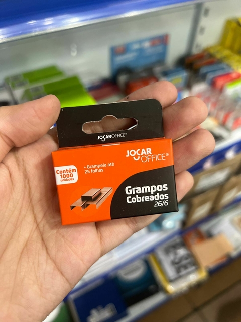 Grampos Cobreados 26/6 Jocar Office