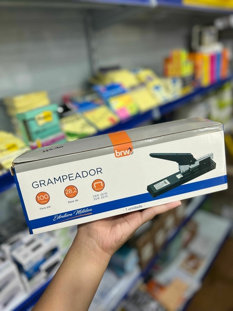 Grampeador 100 Folhas BRW