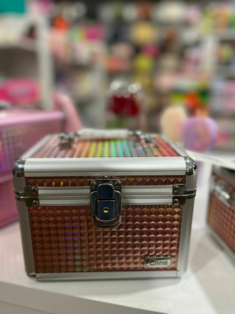 MALETA DE MAQUIAGEM COR DE ROSA