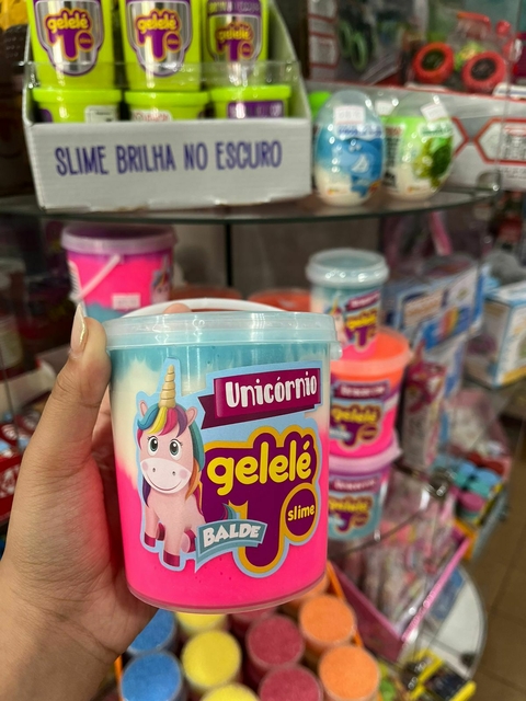 BALDE SLIME UNICORNIO COLORIDA