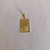 Pingente Letra “P” Placa Retangular com Borda Detalhada - comprar online