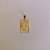 Pingente Letra "C" Placa Retangular com Borda Detalhada - comprar online