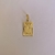 Pingente Letra “G” Placa Retangular com Borda Detalhada - comprar online