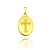 Pingente Oval com Cruz