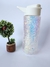 Botella glitter blanco