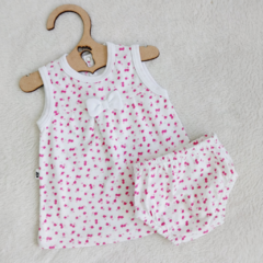 SET VESTIDO Y BOMBACHA FLOWER