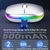 Mouse sem fio Bluetooth recarregável com 2,4 GHz USB RGB 1600DPI Mouse para computador laptop Tablet PC Macbook Gaming Mouse Gamer - comprar online