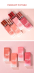 3 pçs/set veludo fosco brilho labial fosco de longa duração à prova d'água nutrir hidratante labial profissional maquiagem presente TSLM - lllll