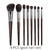 Conjunto de Pincéis de Maquiagem Natural OVW Sombra Pincel de Maquiagem Kit de Cabelo de Cabra para Maquiagem nabor kistey Blending pinceaux maquillage na internet