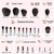 Conjunto de Pincéis de Maquiagem Natural OVW Sombra Pincel de Maquiagem Kit de Cabelo de Cabra para Maquiagem nabor kistey Blending pinceaux maquillage - lllll