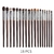 Conjunto de Pincéis de Maquiagem Natural OVW Sombra Pincel de Maquiagem Kit de Cabelo de Cabra para Maquiagem nabor kistey Blending pinceaux maquillage