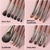 Imagem do Conjunto de Pincéis de Maquiagem Natural OVW Sombra Pincel de Maquiagem Kit de Cabelo de Cabra para Maquiagem nabor kistey Blending pinceaux maquillage