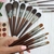 Conjunto de Pincéis de Maquiagem Natural OVW Sombra Pincel de Maquiagem Kit de Cabelo de Cabra para Maquiagem nabor kistey Blending pinceaux maquillage - lllll