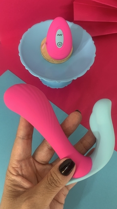 Heaven -Vibrador clítoriano e vaginal com controle - Bella Vip lingerie 