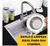 Ralo de Pia Aço Inox 9 cm - Original Line Previne entupimentos com mais durabilidade - HZINE Variedades