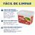 Pote Plástico Com Trava 600 ml – Uninjet Ideal para armazenar lanches ou porções - loja online