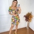 Vestido estampado manguinha