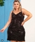 Vestido Paete Preto