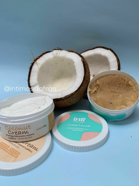 kit Esfoliante Cristal Touch e Manteiga Hidratante Coconut Cream
