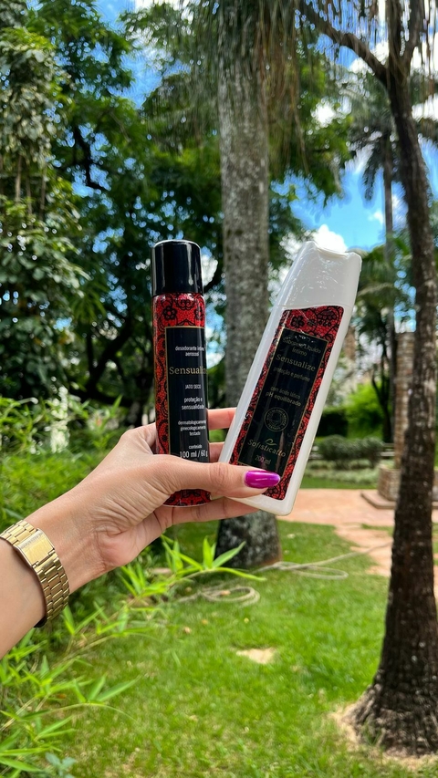 Sabonete íntimo Sensualize 200ml e Desodorante Íntimo Sensualize 100ml