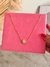 Colar Flor com Pedras Transparentes
