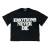 Tee Mixed Emotion Black ‘End’ Rhinestone