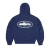 Zip Hoodie corteiz ISLAND PUFF PRINT Navy blue on internet