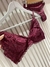 Conjunto encaje doble tela
