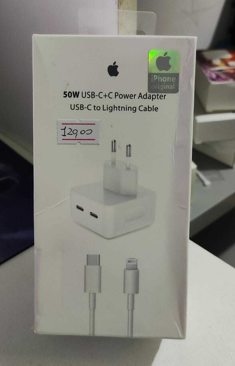 Carregador Iphone - 50w - Base Dupla