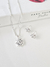 Conjunto de Prata Flor Brilhante - comprar online