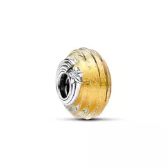 Berloque de Prata Separador Murano de Vidro Estrela Cadente - comprar online