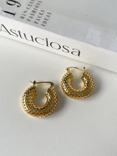 Brinco Argola Gold Telada de Fecho Italiano