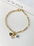 Pulseira Patuá Coração, Trevo e Olho Grego