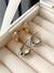 Brinco Argola com Ponto Cristal Minimalista - comprar online