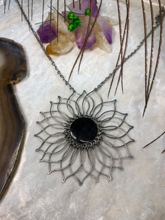 Colar Mandala com Ágata Negra - loja online