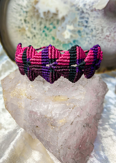 Pulseira de Macramê Escama de Dragão (ou tornozeleira)