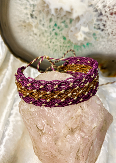 Pulseira de Macramê Festonê (ou tornozeleira) - comprar online