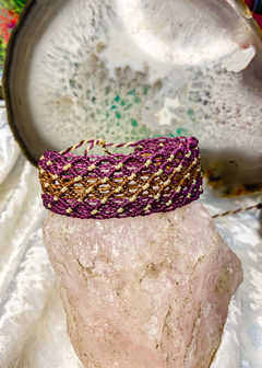 Pulseira de Macramê Festonê (ou tornozeleira)