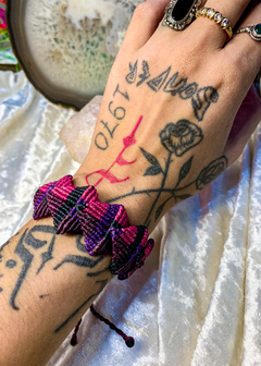 Pulseira de Macramê Escama de Dragão (ou tornozeleira) - Elemento Zarab