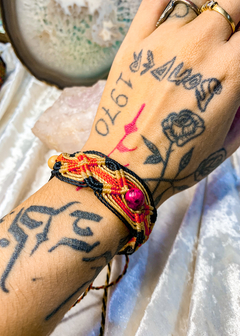 Pulseira de Macramê Festonê de 2 Guias (ou tornozeleira) - Elemento Zarab