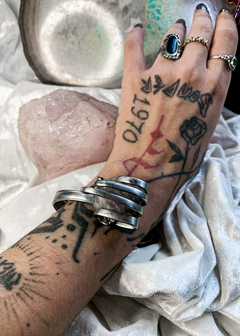Pulseira de Garfo com Ametista Acinzentada
