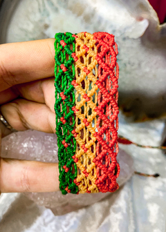 Pulseira de Macramê Festonê (ou tornozeleira) na internet