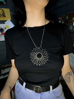 Colar Mandala com Ágata Negra na internet
