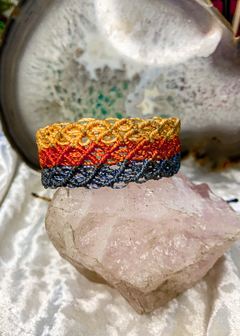 Pulseira de Macramê Festonê (ou tornozeleira)