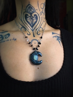 Colar Luna com Opala Africana