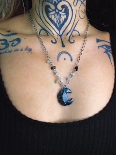 Colar Luna com Pedra da Lua - Elemento Zarab