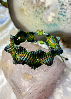 Pulseira de Macramê Escama de Dragão 3D (ou tornozeleira) - buy online