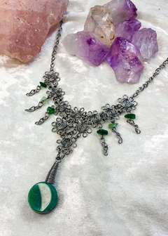 Colar com Quartzo Verde
