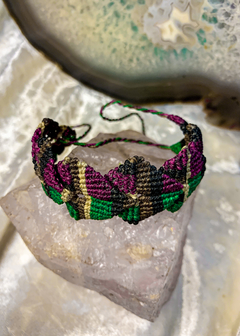 Pulseira de Macramê Escama de Dragão (ou tornozeleira) - comprar online