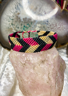 Pulseira de Macramê Ponto Flecha (ou tornozeleira)